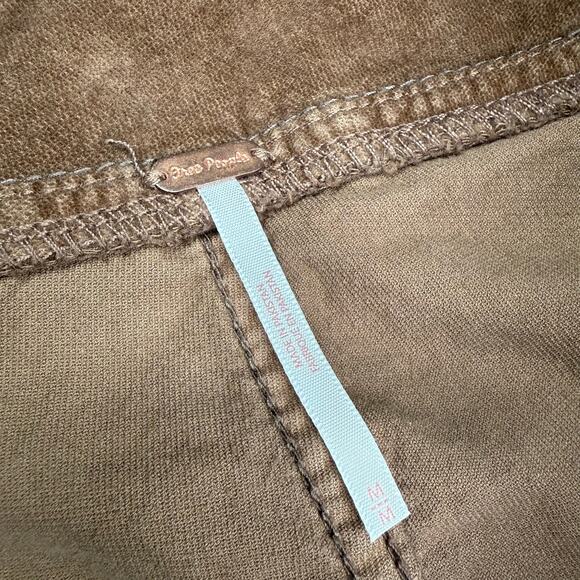 Free People In My Feelings Corduroy Cropped Boot Pants Brown Size M NWT - Picture 10 of 14